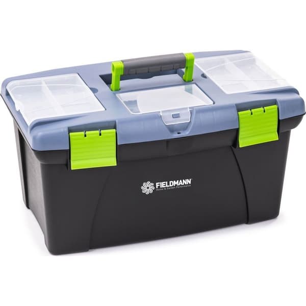 Fieldmann 20" Tool Box - FDN 4120 - Plastic - Ergonomic Handle - Transparent Organizer