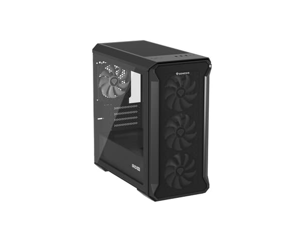 GENESIS IRID 503 ARGB Micro Tower Case Black