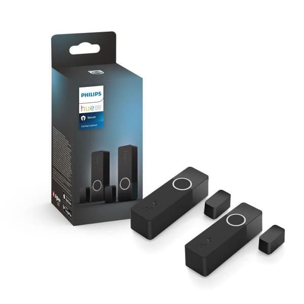 Philips Hue Secure Touch Sensors - 2-Pack - Door or Window - Easy Installation - App Control - Black