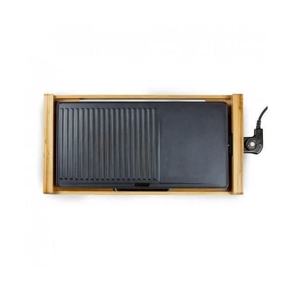DOMO Bamboo Griddle - DO8311TP - 60 cm - 2200W - Removable Plate