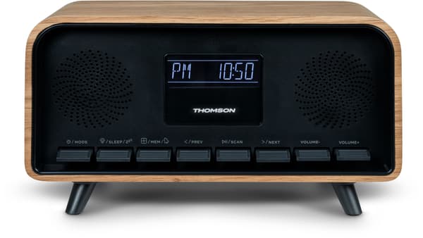 THOMSON Clock Radio - Bluetooth - DAB - Vintage Cosy