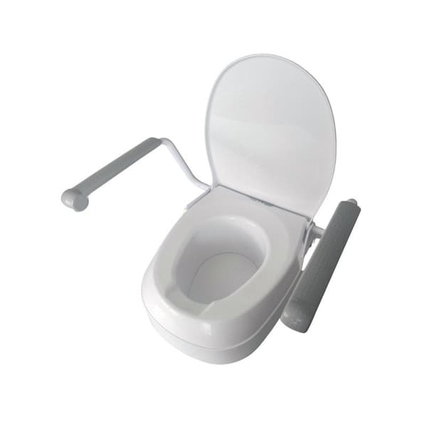 Toilet Seat Riser with Handrails
