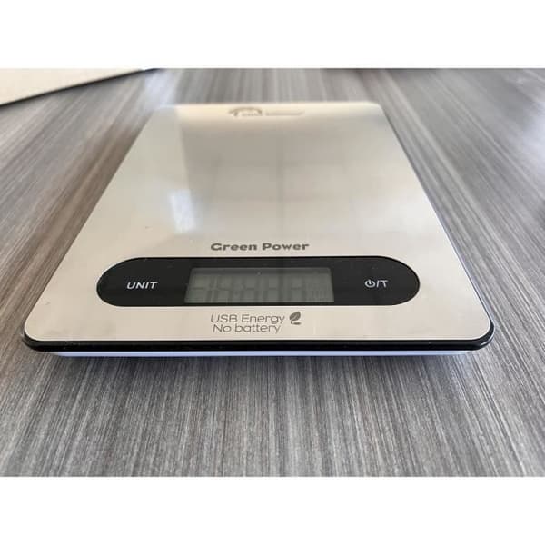 LITTLE BALANCE Kitchen Scale - Slim - Stainless Steel - USB Rechargeable
