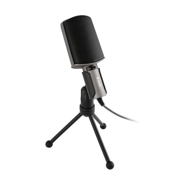 YENKEE YMC 1020GY Desktop PC Microphone - High-Quality - Adjustable Tripod