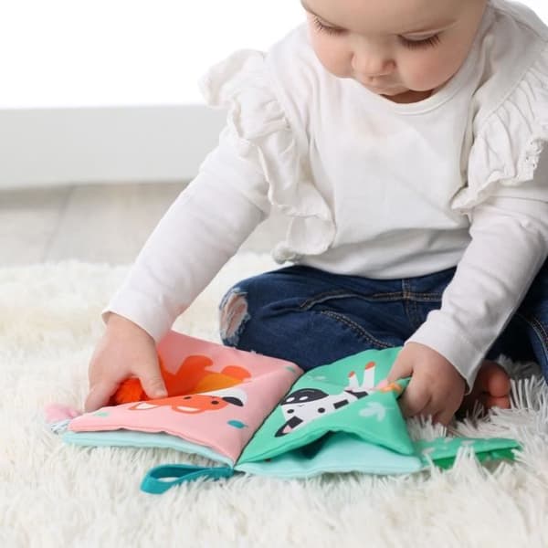 Sensory Fabric Book with Animal Tails - Learning Textures