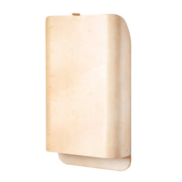 ROBA Wall-Mounted Folding Changing Table - Natural Wood - Integrated Shelves