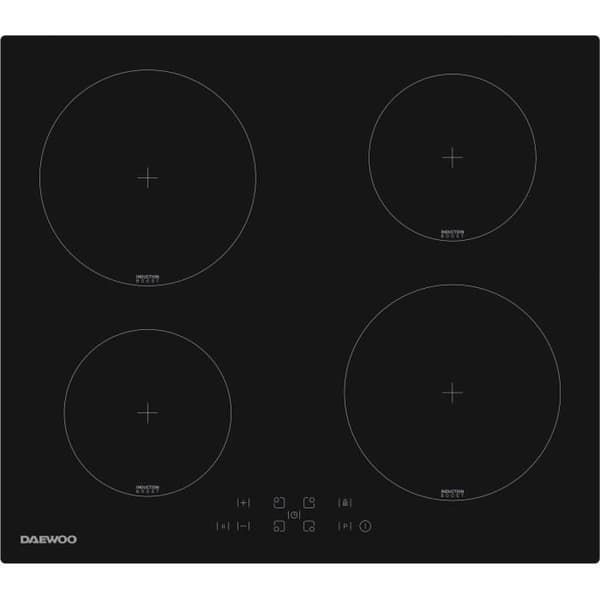 DAEWOO Induction Hob - BH6ITF37BNM - 4 Burners - 60 cm - Black