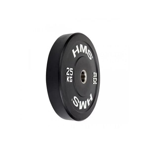 HMS Olympic Bumper Plate 25 kg Black BBR25
