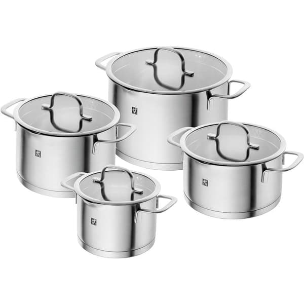 ZWILLING TrueFlow Cookware Set 4 Pieces Stainless Steel