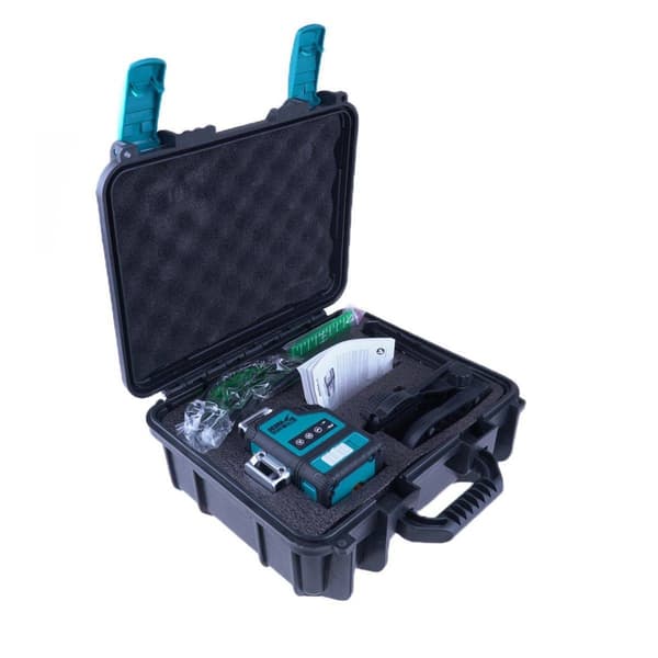DEDRA 3D Laser Level DED6910 Green - Automatic Horizontal and Vertical Line Projection