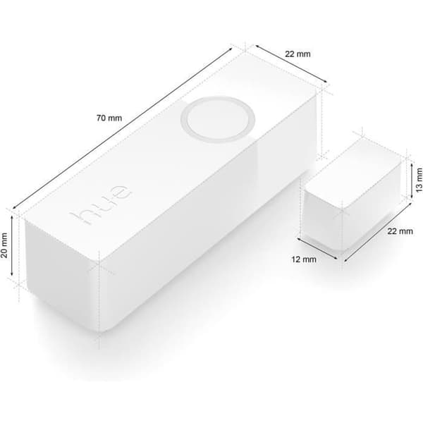 Philips Hue Secure Contact Sensor - Door or Window - Easy Installation - Control via Hue App - White