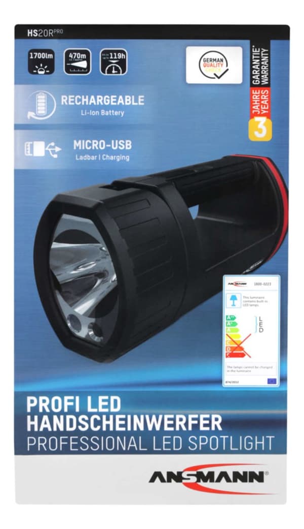 Ansmann HS20R Pro LED Handheld Flashlight
