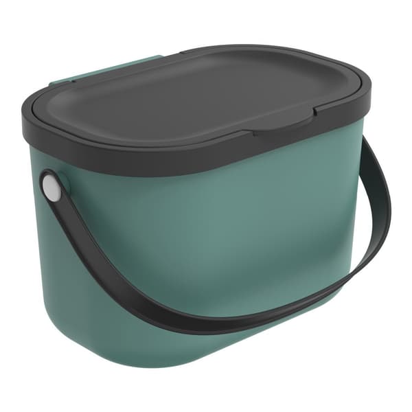 Rotho ALBULA Bio Waste Bin 3.2 L Green - Kitchen Compost Bin