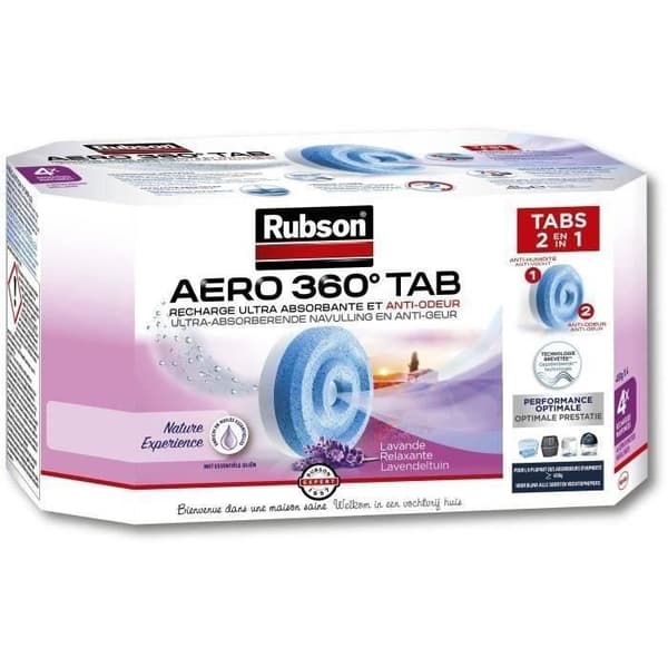 RUBSON 4 Aero 360 Lavender Refills