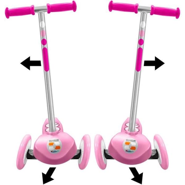 STAMP 3-Wheel Scooter - Skids Control - Pink
