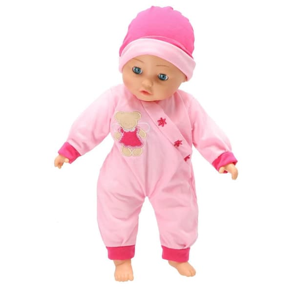 Bambolina Interactive Doll 40 cm + Sound - Pink
