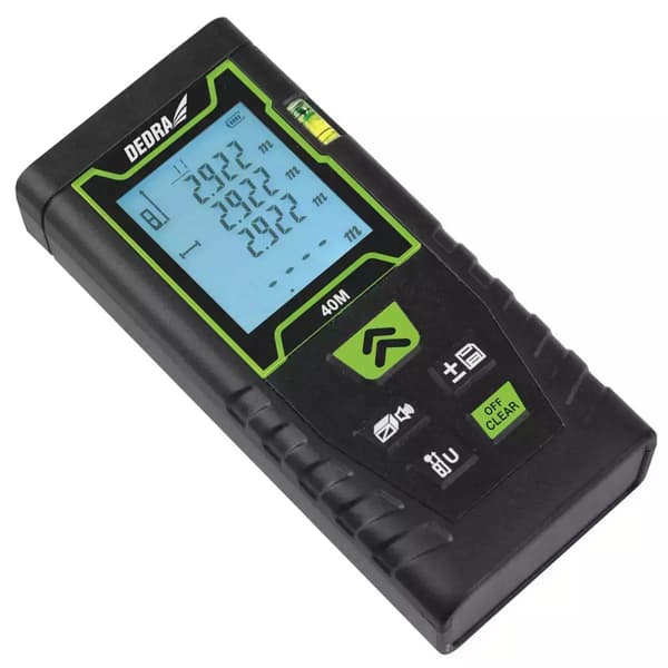 DEDRA Cross Line Laser Set Green + 40 M Laser Rangefinder MC0920