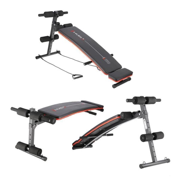 HMS Diagonal Bench with Cables L1110 - Inclined Exercise Bench - Max Load 100 kg