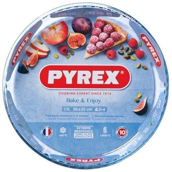 PYREX Pie Tin - 1450152 - Borosilicate Glass - 28 cm