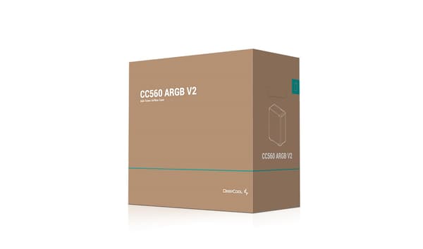 DeepCool CC560 ARGB V2 Midi Tower Case Black - 4 ARGB Fans