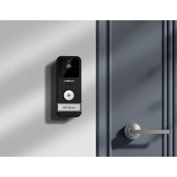 LINK2HOME Portable Wireless Video Doorbell - 3" LCD Screen