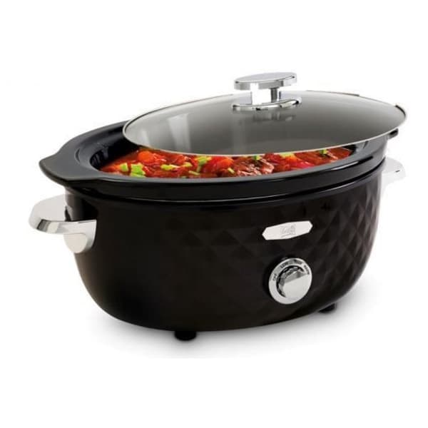 Fritel SC2290 Slow Cooker - 5.5 L Capacity - Black/Chrome