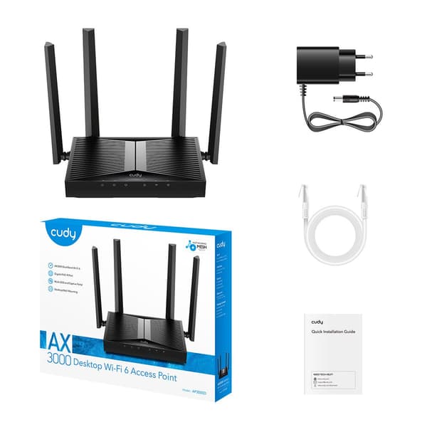 Cudy AX3000 Wi-Fi 6 Access Point 2402 Mbit/s AP3000D