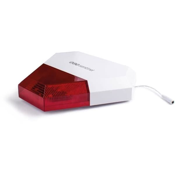 SCS SENTINEL Additional Wired Outdoor Siren - 80 m Range - Audible and Visual Alert