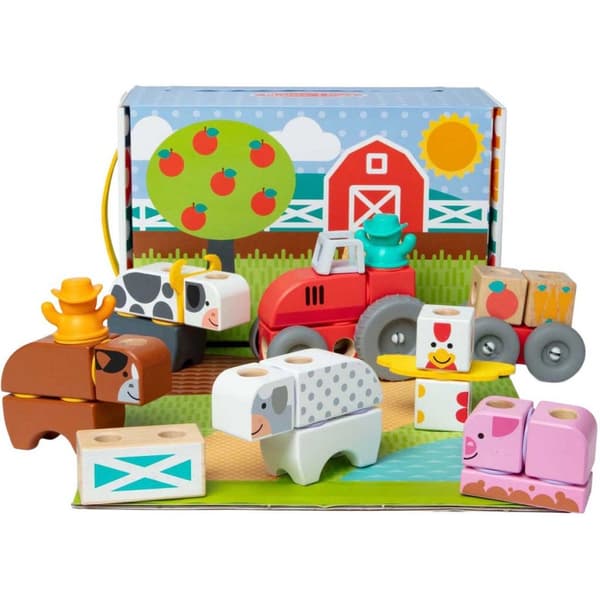 Melissa & Doug Blockables Farm Playset 56-piece