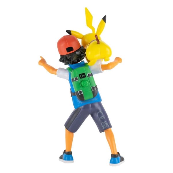 Pokémon Battle Feature Figures Ash and Pikachu Action Figures
