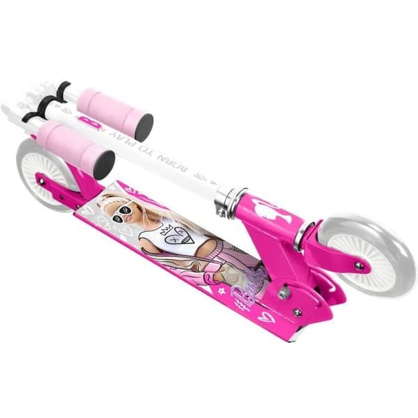 STAMP - Folding Scooter - Barbie - For Ages 4+ - ABEC 5 Bearings