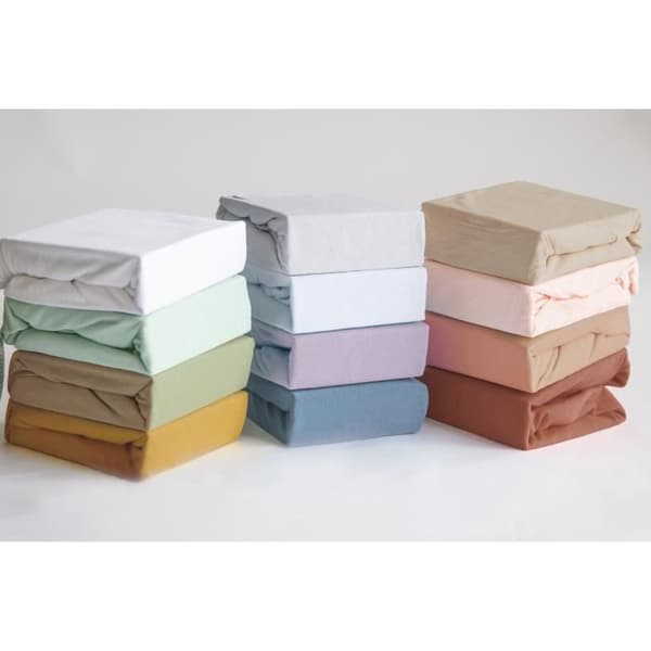 P'TIT DODO Fitted Sheet 60x120 cm Jersey Terracotta