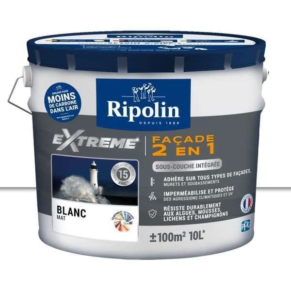 RIPOLIN Extreme Protection Facade Paint White Matte 10 L