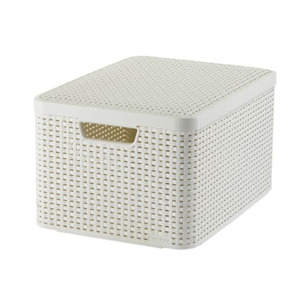 Curver Style Storage Basket 30 L White with Lid