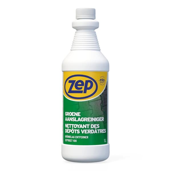 Zep Green Algae Cleaner 1 L - Effective for Walls, Roofs, Paths