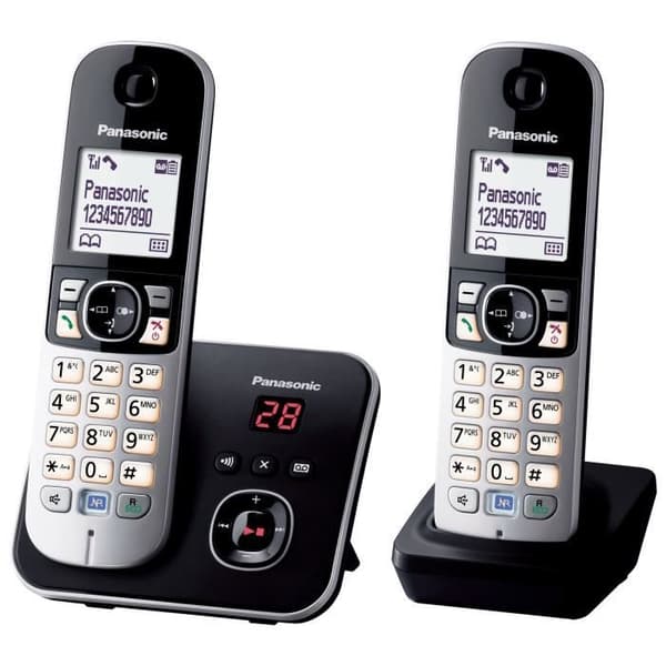 PANASONIC Cordless Phone KXTG6822 Duo - Noise Reduction & Call Blocking