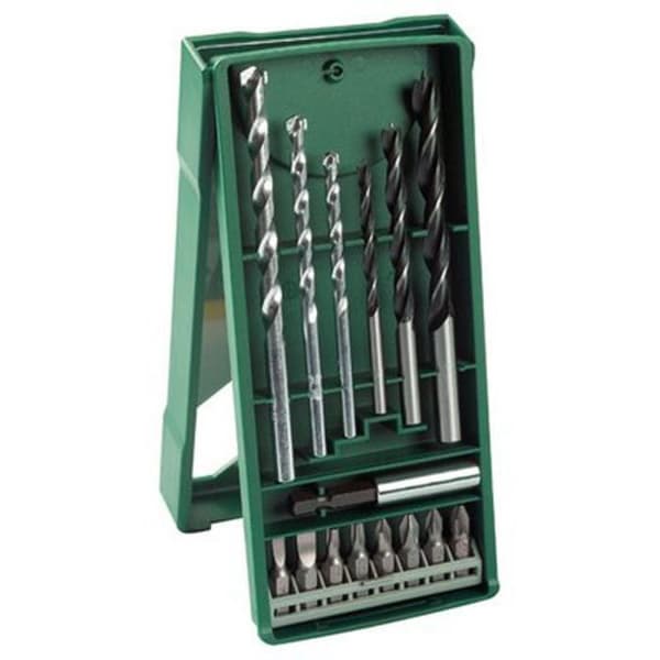 BOSCH - Mini-X-Line Drill Bit and Screwdriver Bit Set (15 pieces)