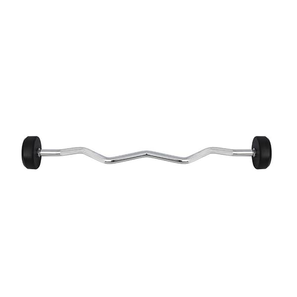 HMS GSL10 Fixed Rubberised Barbell/Grip 10 kg