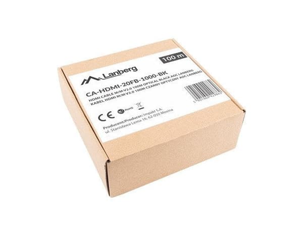 Lanberg HDMI Cable M/M V2.0 - 100 m - Black Silver CA-HDMI-2