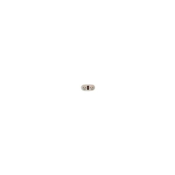 CHACON Double Socket - 2x16A - With White Switch