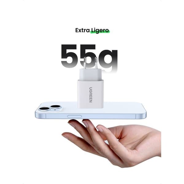 UGREEN Wall Charger - 1 USB-C Port - 20W - White