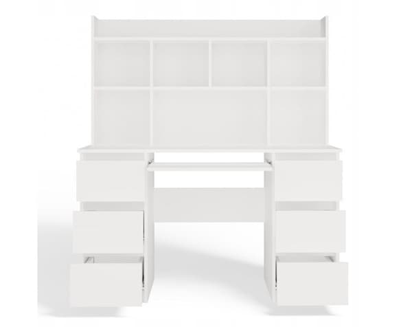 KUBA Desk Set + Extension Piece White