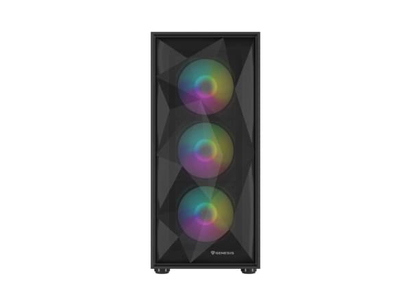 Genesis Diaxid 605 ARGB Midi Tower Case with USB-C Window Black