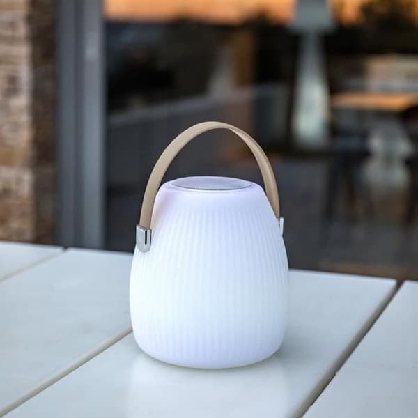 Wireless Bluetooth Speaker Lamp - LUMISKY - MINI MAY PLAY - H23 cm - Dimmable White and Multicolor LED