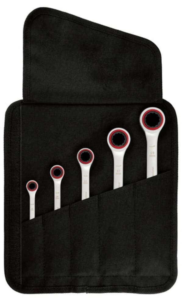 Bosch Professional Set of 5 Combination Ratchet Wrenches