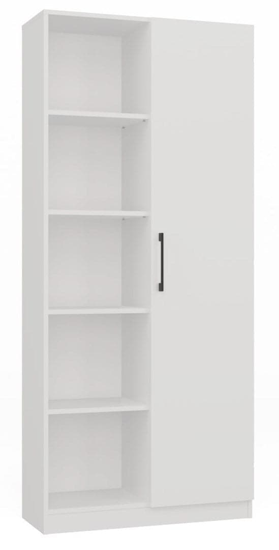 Topeshop RD-80 Office Bookcase Matte White 182 cm Model RD-80