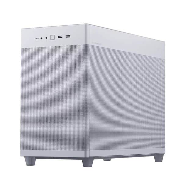 ASUS AP201 Prime Case TG - White MicroATX PC Case