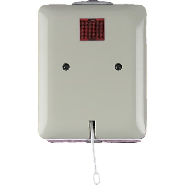 Scanpart Single Shower Pull Switch - 16 A - Grey - CE Approved