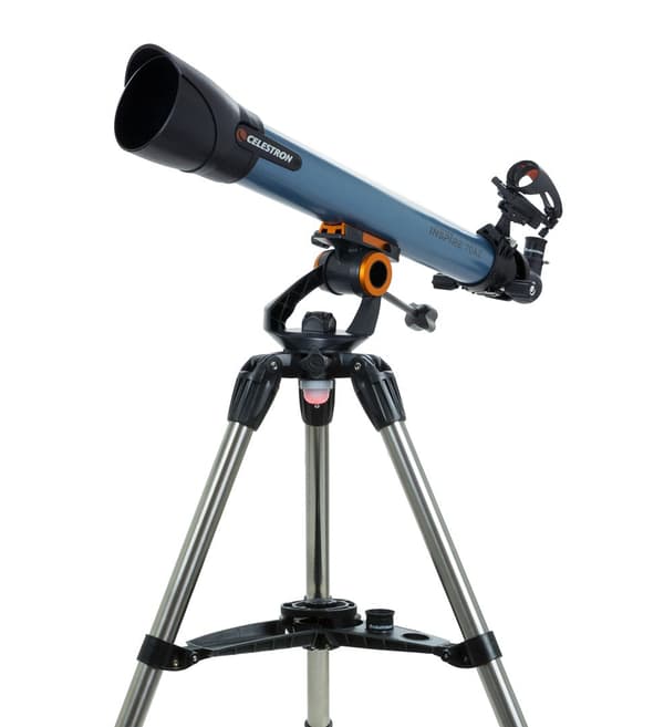Celestron Inspire 70AZ Refractor Telescope 35x Black Blue