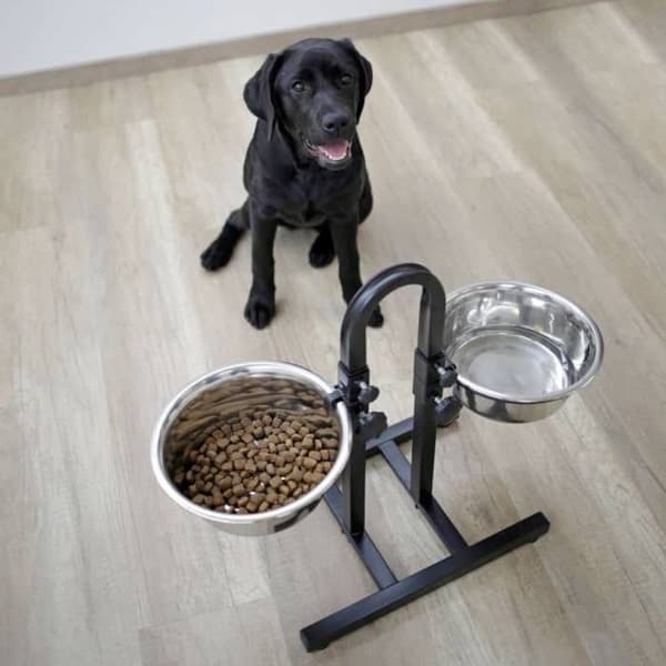 KERBL TD Pet Bowl - Adjustable Height - Non-Slip Base - 2800 ml